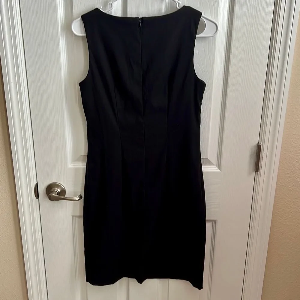 Dressbarn Black Sleeveless Sheath Dress Career Office Party‎ Cocktail Size 6